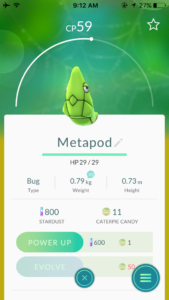 Metapod Pokemon