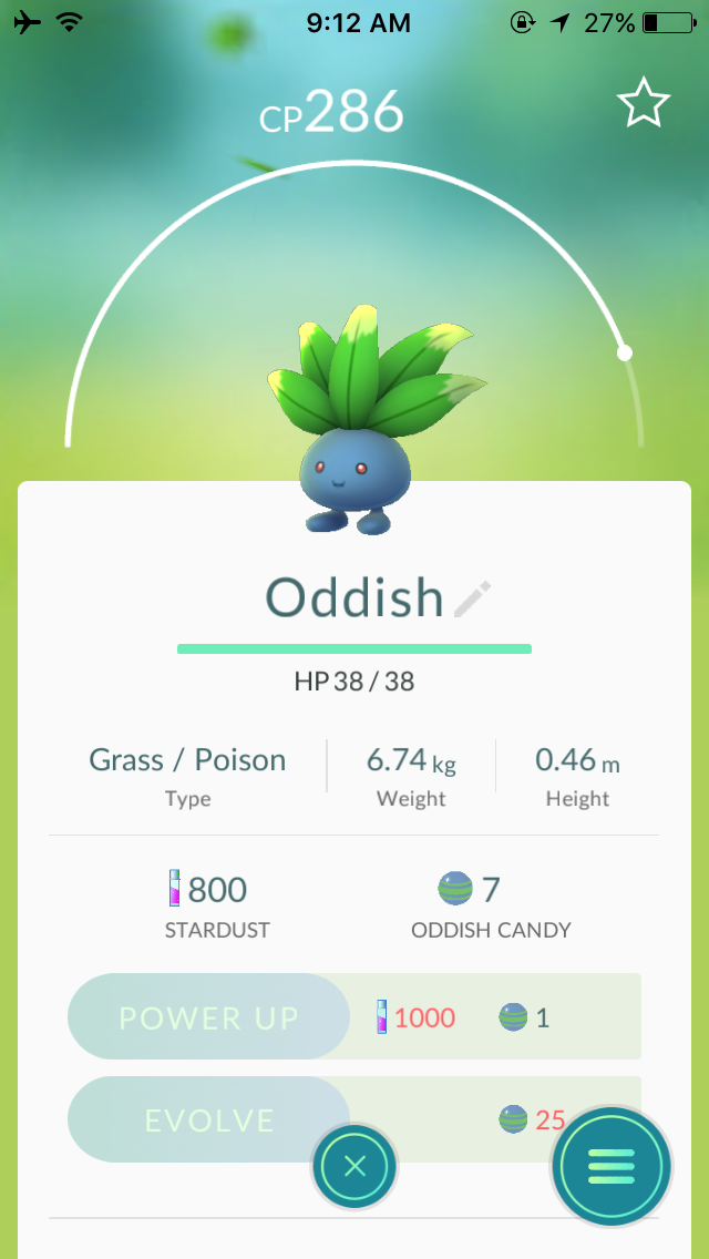 Oddish Pokemon