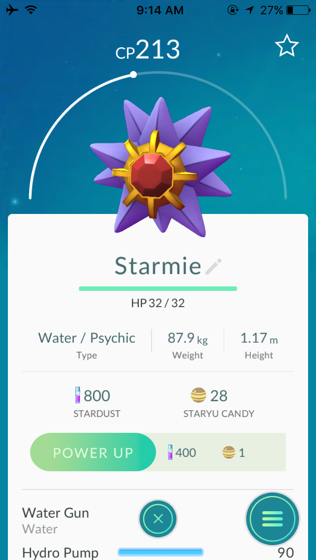 Starmie Pokemon