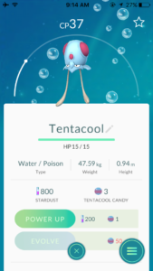 Tentacool Pokemon