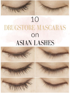 10 Drugstore Mascaras on Asian Lashes