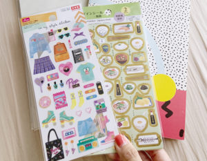 how to make your own sticker album via Roxanne Says ft image